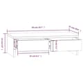 Pikkukuva 9 / 9: vidaXL Näyttökoroke hunajanruskea 50x27x15 cm täysi mänty