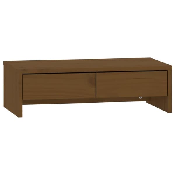 vidaXL Näyttökoroke hunajanruskea 50x27x15 cm täysi mänty