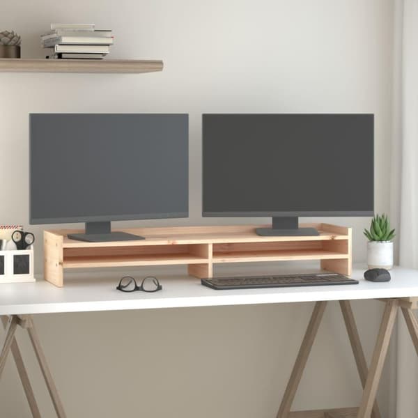 vidaXL Skärmställ 100x24x16 cm massiv furu