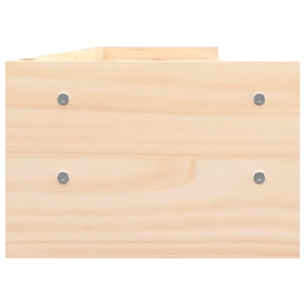 vidaXL Skärmställ 100x24x16 cm massiv furu
