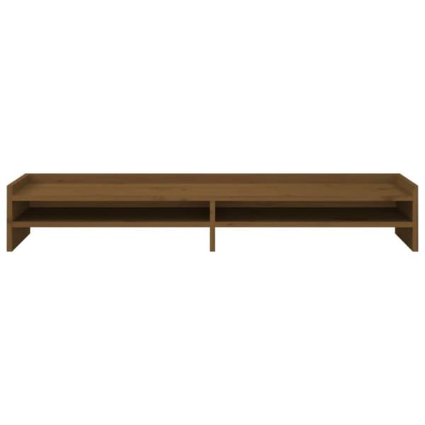 vidaXL Skärmställ honungsbrun 100x24x16 cm massiv furu