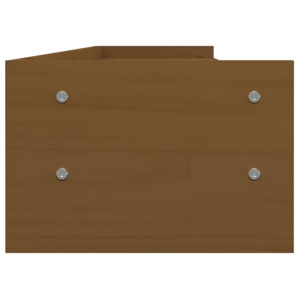 vidaXL Skärmställ honungsbrun 100x24x16 cm massiv furu