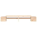 Miniatyrbilde 5 av 8: vidaXL Monitorstativ 100x27,5x15 cm heltre furu