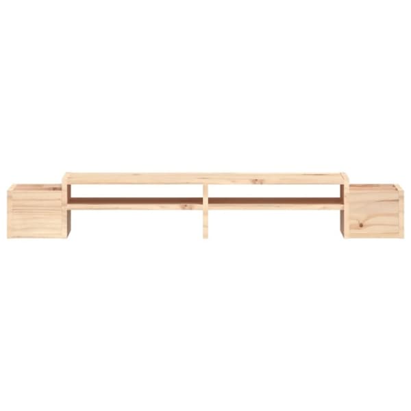 vidaXL Monitorstativ 100x27,5x15 cm heltre furu