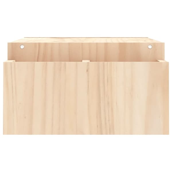 vidaXL Monitorstativ 100x27,5x15 cm heltre furu