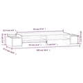 Miniatyrbilde 8 av 8: vidaXL Monitorstativ 100x27,5x15 cm heltre furu