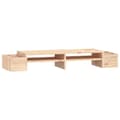 Miniatyrbilde 2 av 8: vidaXL Monitorstativ 100x27,5x15 cm heltre furu