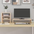 Miniatyrbilde 3 av 11: vidaXL Monitorstativ 81x20x30 cm heltre furu