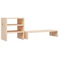 Miniatyrbilde 6 av 11: vidaXL Monitorstativ 81x20x30 cm heltre furu