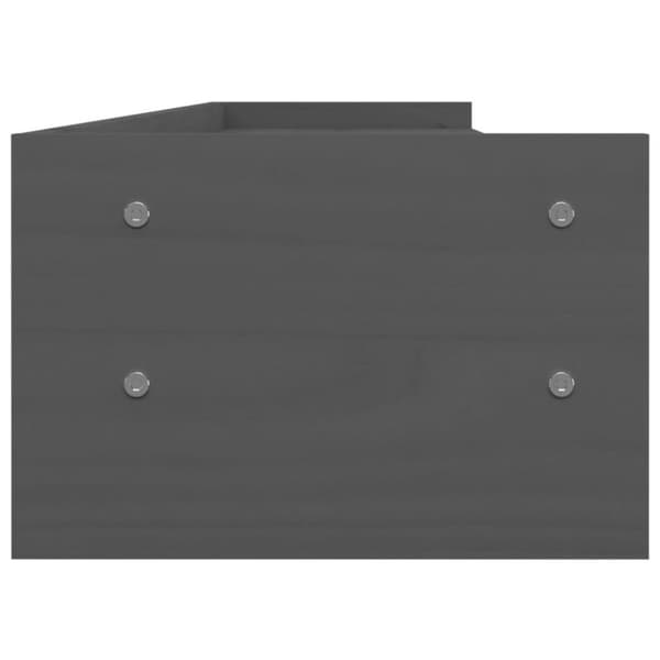 vidaXL skærmholder 100x24x16 cm massivt fyrretræ grå
