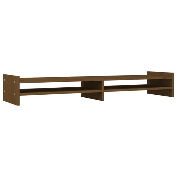 vidaXL Skärmställ honungsbrun 100x27x15 cm massiv furu