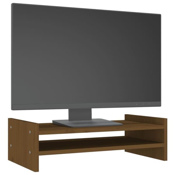 vidaXL Skärmställ honungsbrun 50x27x15 cm massiv furu