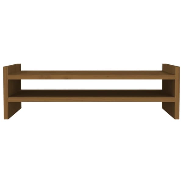 vidaXL Skärmställ honungsbrun 50x27x15 cm massiv furu