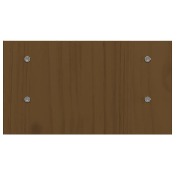 vidaXL Skärmställ honungsbrun 50x27x15 cm massiv furu