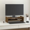 Miniatyrbild 9 av 10: vidaXL Skärmställ honungsbrun 50x27x15 cm massiv furu