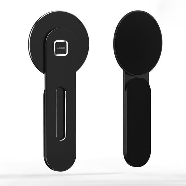 Magnetisk bærbar holder Bærbar telefonholder Bærbar datamaskinutvidelsesstativ   iPhone 12/13/14 Sort