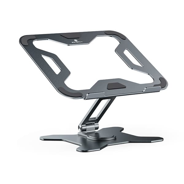 INF Justerbar laptop-stativ laptopholder nettbrettholder for 14-17,3-tommers enhet Grå
