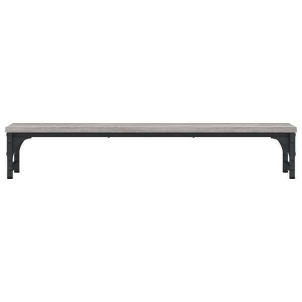 vidaXL Näyttöteline harmaa Sonoma 85x23x15,5 cm tekninen puu