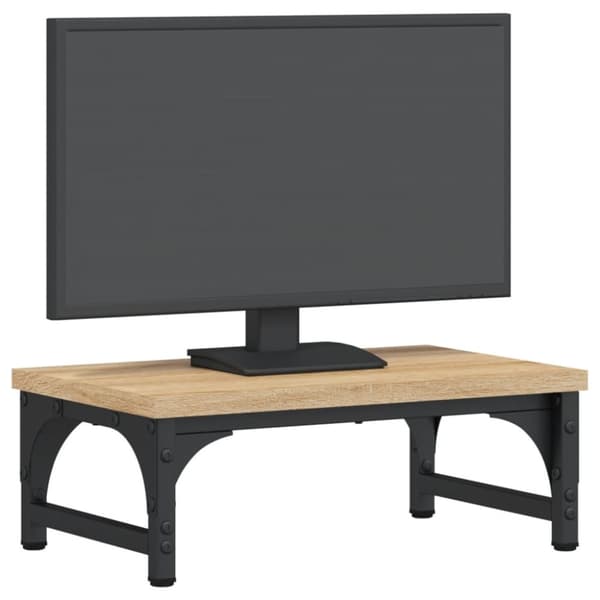 vidaXL skærmstander 37x23x14 cm konstrueret træ sonoma-eg