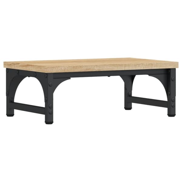 vidaXL skærmstander 37x23x14 cm konstrueret træ sonoma-eg
