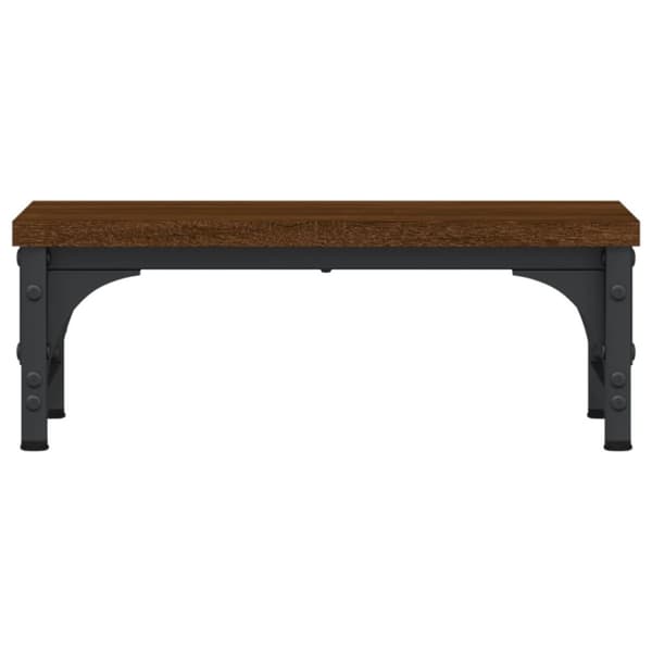 vidaXL Näyttöteline ruskea tammi 37x23x14 cm tekninen puu