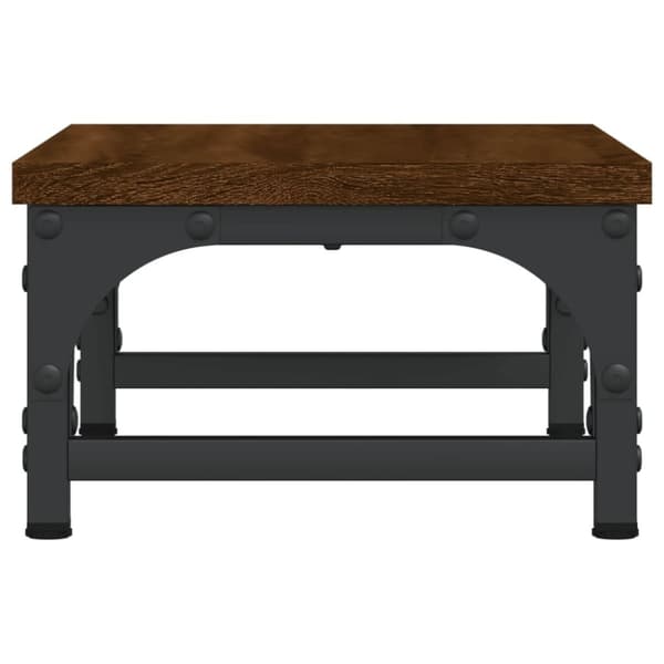 vidaXL Näyttöteline ruskea tammi 37x23x14 cm tekninen puu