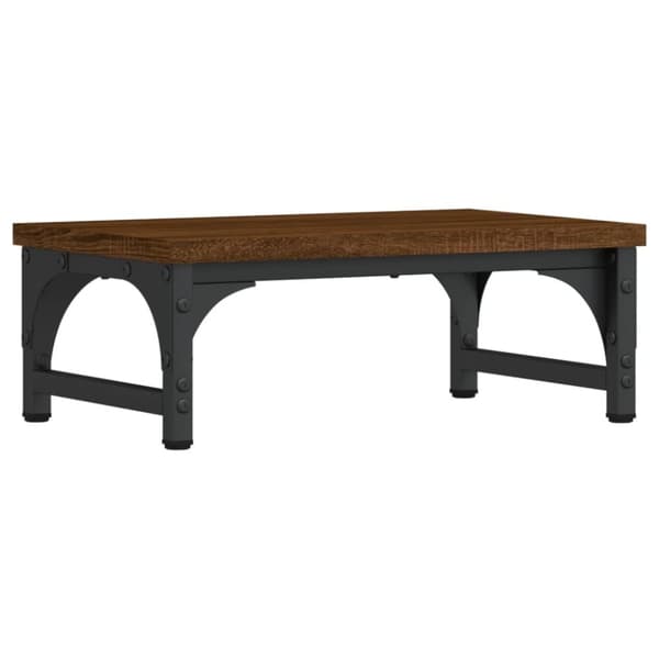 vidaXL Näyttöteline ruskea tammi 37x23x14 cm tekninen puu