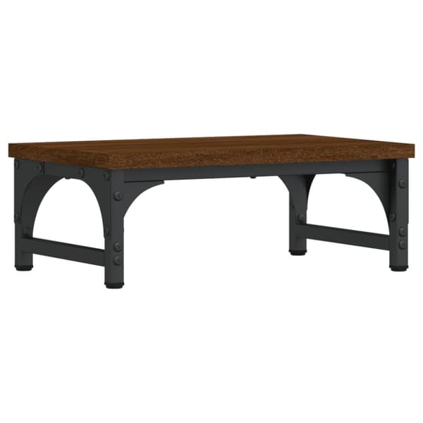 vidaXL Näyttöteline ruskea tammi 37x23x14 cm tekninen puu