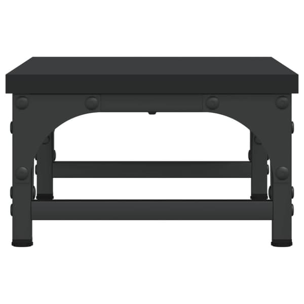 vidaXL Näyttöteline musta 37x23x14 cm tekninen puu