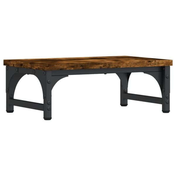 vidaXL Skjermstativ røkt eik 37x23x14 cm konstruert tre