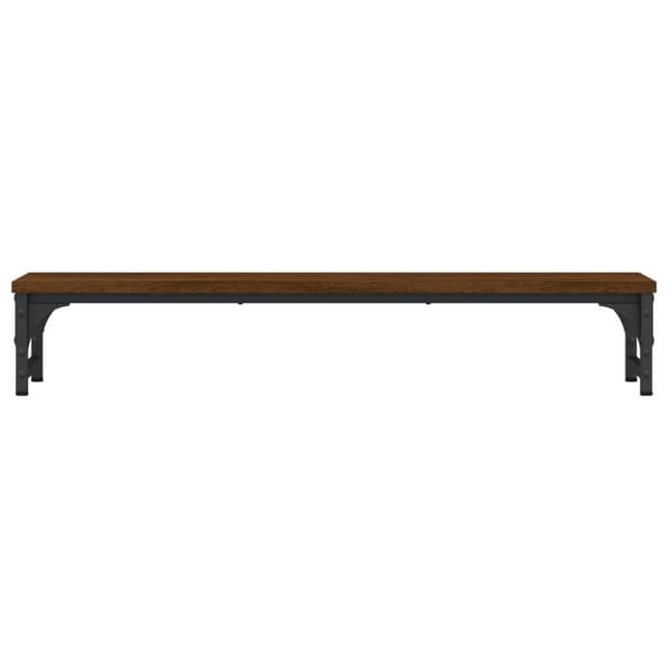 vidaXL Skärmställ brun ek 85x23x15,5 cm konstruerat trä