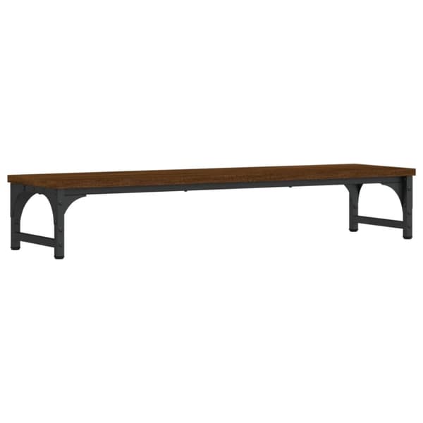 vidaXL Skärmställ brun ek 85x23x15,5 cm konstruerat trä