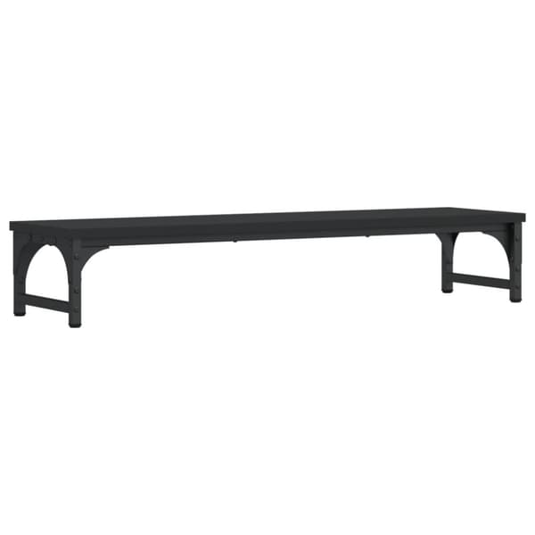 vidaXL Näyttöteline musta 85x23x15,5 cm tekninen puu