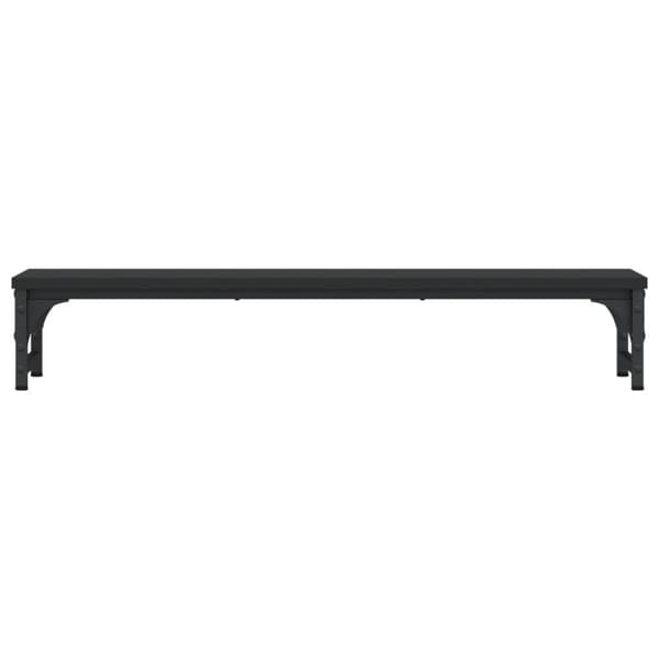 vidaXL Skärmställ svart 85x23x15,5 cm konstruerat trä