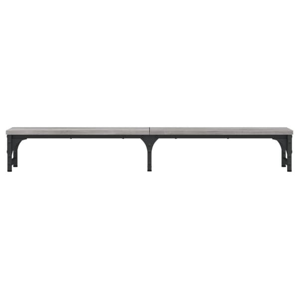 vidaXL Näyttöteline harmaa Sonoma 105x23x15,5 cm tekninen puu
