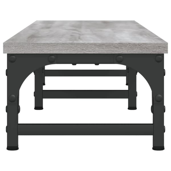 vidaXL Näyttöteline harmaa Sonoma 105x23x15,5 cm tekninen puu