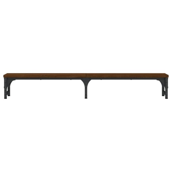 vidaXL Näyttöteline ruskea tammi 105x23x15,5 cm tekninen puu