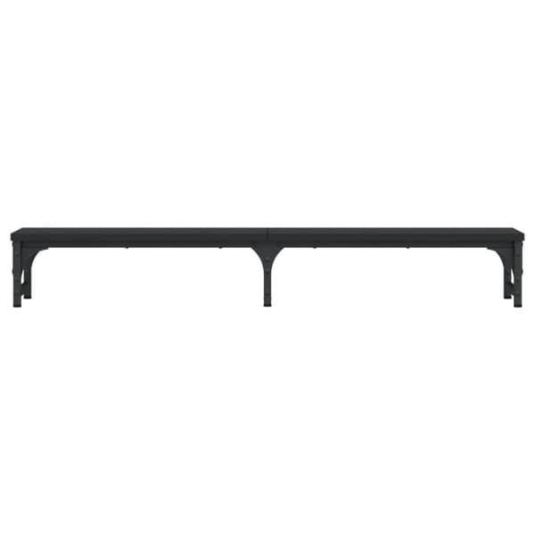 vidaXL skærmstander 105x23x15,5 cm konstrueret træ sort