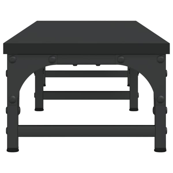 vidaXL skærmstander 105x23x15,5 cm konstrueret træ sort