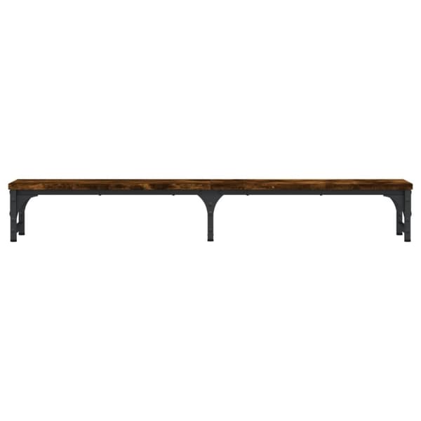 vidaXL skærmstander 105x23x15,5 cm konstrueret træ røget egetræsfarve