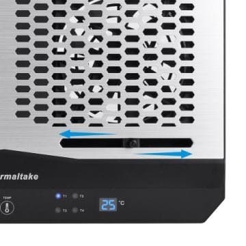 Thermaltake CL-N002-PL12BL-A kannettavan tietokoneen jäähdytyslevy 1300 RPM alumiinia, musta