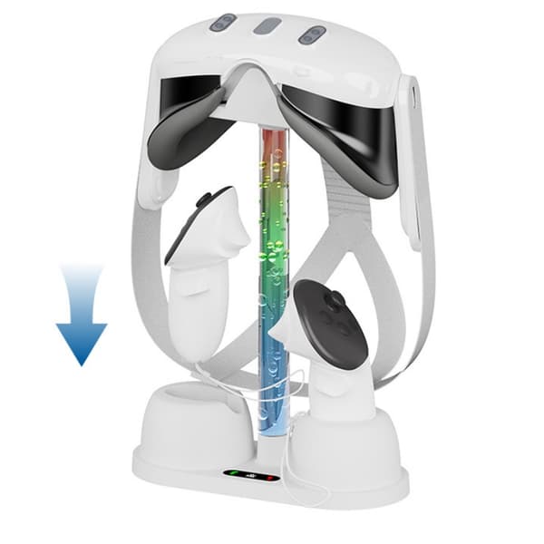 INF Näyttöjalusta ja laturi RGB-valolla Oculus Quest 3:lle