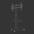 Miniatyrbild 4 av 7: Tm Electron Golvstativ Tv Med Hjul 37´´-75´´ 40kg Silver