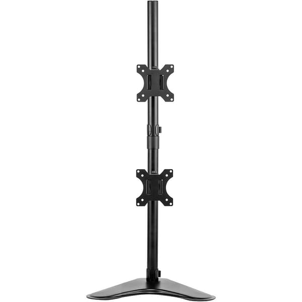 Fellowes Freestanding Dual Vertical Monitor Arm Musta Max 16 kg musta