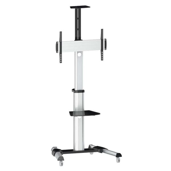Equip 650602 Soporte Pantalla Suelo Con Ruedas Soporte Pantalla Suelo Con Ruedas 37-70´´ Musta musta, Valkoinen