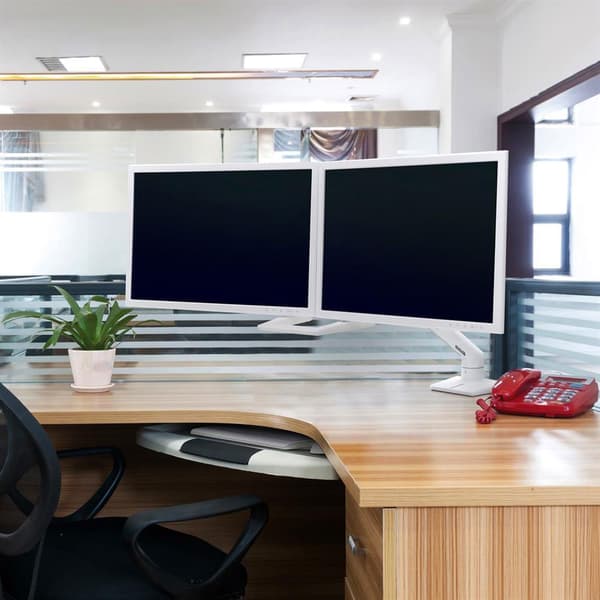 Ergotron Hx Desk Dual Monitor Arm Up To 32´´ Hvid