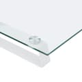 Miniatyrbillede 6 af 8: vidaXL skærmstander 100x35x8 cm hærdet glas og metal hvid