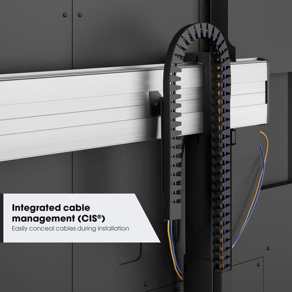 Vogels Motoriserat Monitorställ Med Hjul Rise 5205 Silver