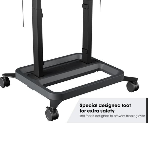 Vogels Motoriserat Monitorställ Med Hjul Rise 5205 Silver