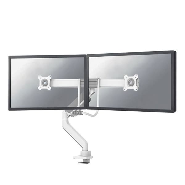 Neomounts Armmontering Til Dobbelt Skærm By Newstar Screen Desk 32´´ Søvfarvet